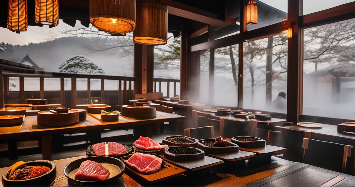 Dine at Bakatare in Hakone — a premium Yakiniku experience with charcoal-grilled Japanese beef