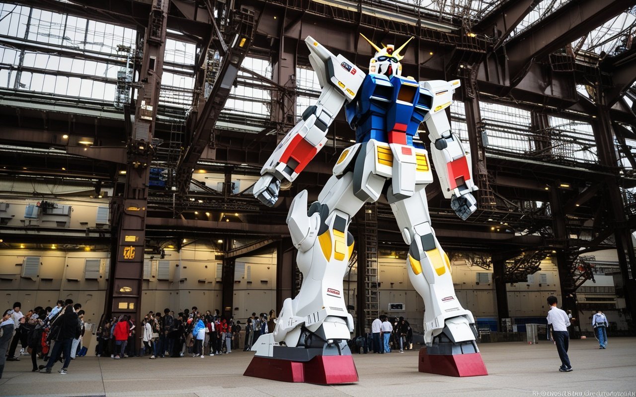 GUNDAM FACTORY YOKOHAMA Retrospective scenery and attractions