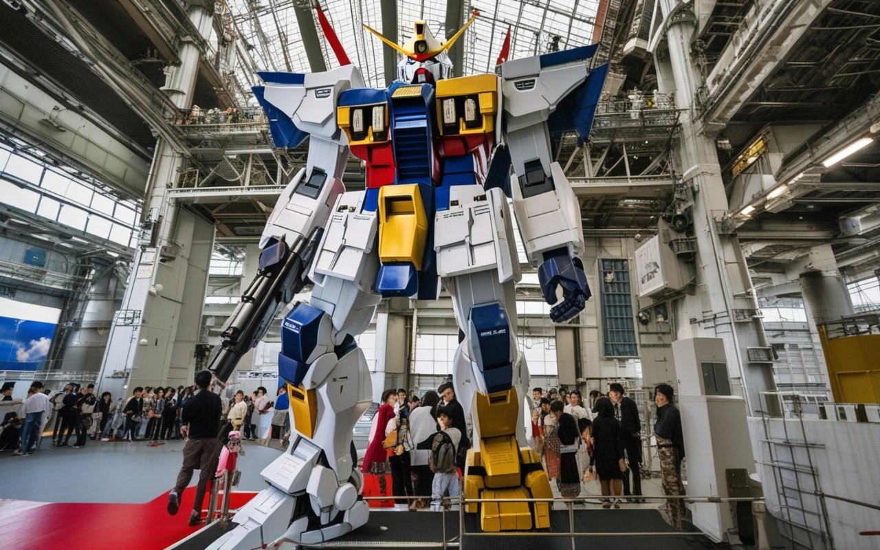 GUNDAM FACTORY YOKOHAMA Retrospective detailed view and features