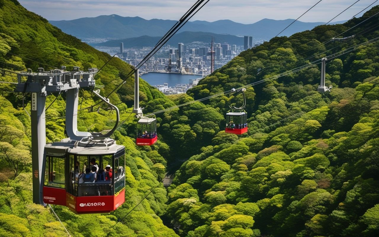 Spectacular ropeway ride with panoramic views of Mount Fuji and Lake Ashi