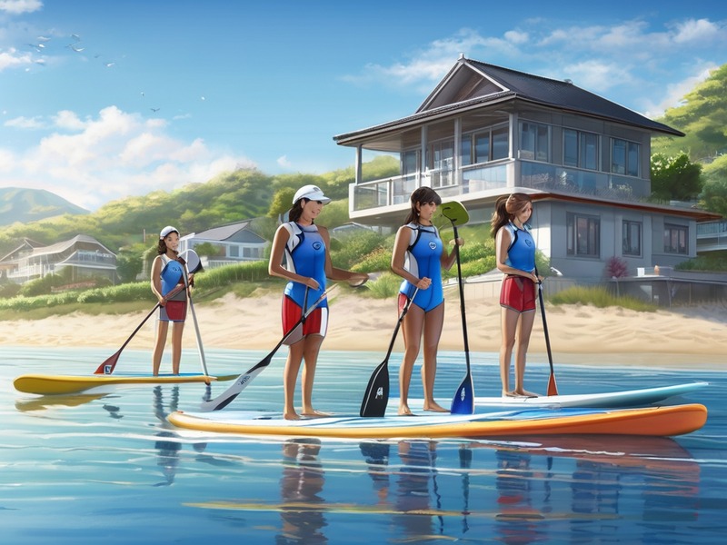Sea kayaking in a quiet Hayama cove
